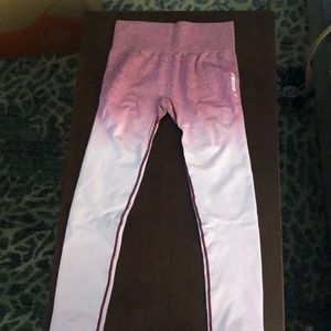 Pink ombre gymshark leggings